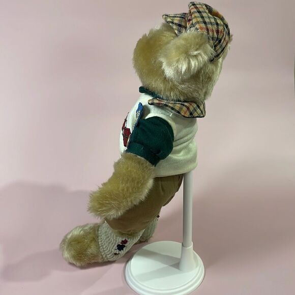 Crosby Brass Button Bears Sports Bear Golfer Player 12" with Standard Plush EUC - Picture 5 of 9